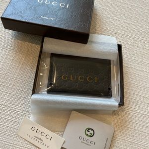 Gucci Leather Card Holder Monogram GG